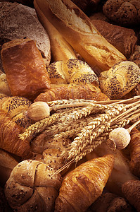 面包分包密封酥皮食品馒头杂货店早餐小吃羊角产品糕点图片