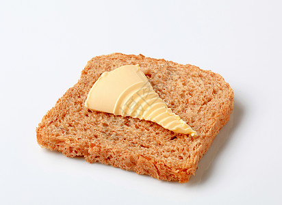 棕面包和黄油褐色食物健康背景图片