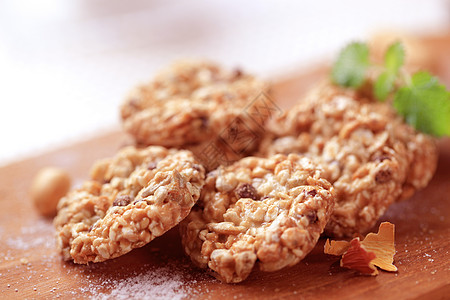 Nut  种子饼干食物蛋糕燕麦蜂蜜杏仁团体甜点巧克力坚果葡萄干图片
