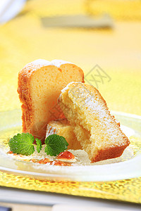 马德拉蛋糕库存食物早餐美食料理甜点黄色小吃盘子图片