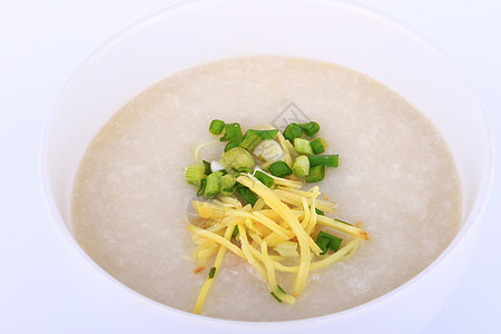 泰国大米粥加猪肉 饭汁蔬菜食品烹饪儿童餐厅膳食饮食美食早餐白色图片
