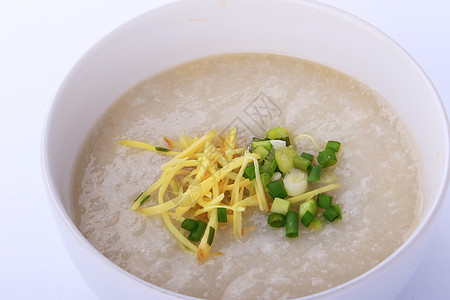 泰国大米粥加猪肉 饭汁烹饪膳食饮食美食餐厅早餐稀饭蔬菜文化食物图片