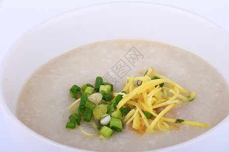 泰国大米粥加猪肉 饭汁午餐饮食烹饪美食儿童早餐稀饭白色食物蔬菜图片