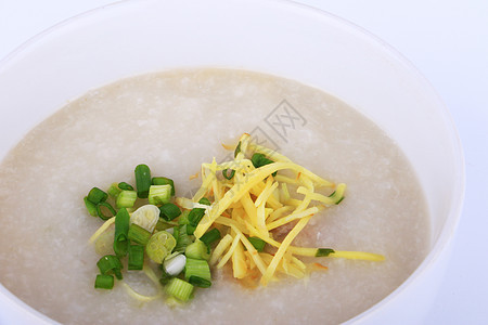 泰国大米粥加猪肉 饭汁午餐白色早餐饮食文化烹饪食品美食蔬菜餐厅图片