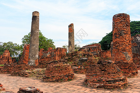 泰国大城府寺小礼拜堂旅游精神文化历史崇拜遗产宝塔佛教徒寺庙艺术图片