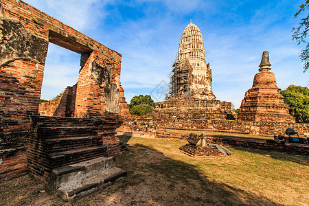 Ayutthaya王国国王二世的塔塔 称为拉特布拉纳庙当地称寺庙火葬建筑雕像宝塔文化历史崇拜旅游宗教图片