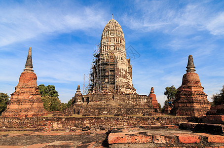 Ayutthaya王国国王二世的塔塔 称为拉特布拉纳庙当地称宗教历史旅行旅游精神建筑学建筑崇拜寺庙纪念碑图片