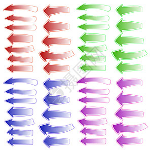 色彩不同箭头集图片
