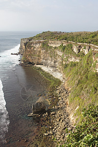 印度尼西亚巴厘岛 吉姆巴兰景点海岸岩石旅游旅行全景海洋支撑图片