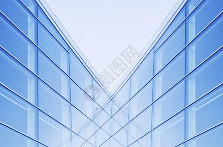 办公大楼中窗户图像的图像反射城市蓝色镜子旅行中心金融技术大厅摩天大楼图片