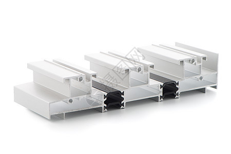 铝简介样本白色建筑学房子窗户宏观样品工业金属建筑材料背景图片