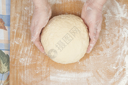 披萨圆珠球食物食谱木板美食烹饪面包烘烤面团滚动厨房图片