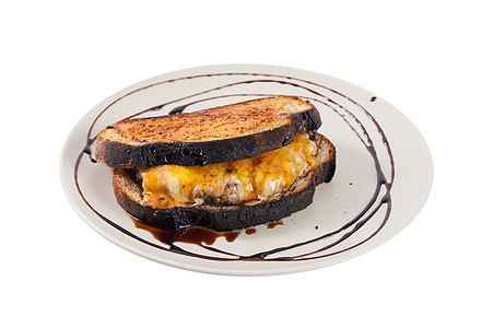 配有各种奶酪的三明治厨房早餐午餐饭馆营养小吃面包餐厅食物美食图片