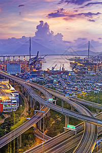 香港石匠大桥穿越曲线交通建筑建筑学风景场景旅行街道路口图片