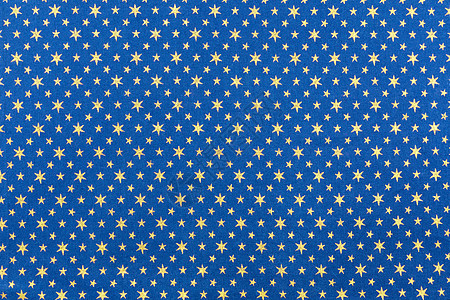 带金色星星的蓝色布料 适合圣诞节图片