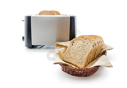 吐司面包面包和烤面包机谷物面包味道金属营养化合物棉布碳水工作室饮食图片