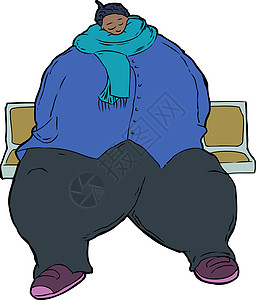 肥胖妇女卡通漫画图片