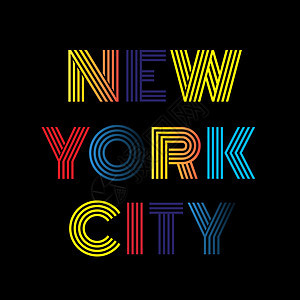 纽约市排版 t 恤图形城市衣服艺术街道标签商品力量装饰印刷服装图片