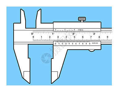 工具量规技术毫米测量金属游标白色公制工作光束图片