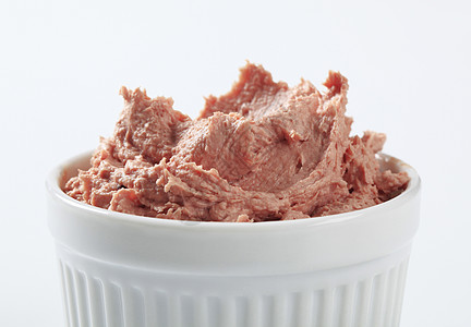 肝慕斯白色猪肉脑袋制品食品美食美味奶油状陶瓷食物图片