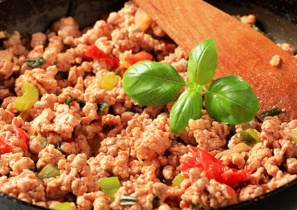 地肉炒薯煎烹饪黑色芹菜韭葱蔬菜炒锅食材洋葱猪肉地面图片