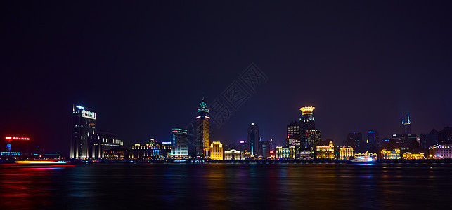 中国 美丽的上海 晚上包起来摩天大楼外滩城市地标天空历史性旅行商业建筑学建筑图片