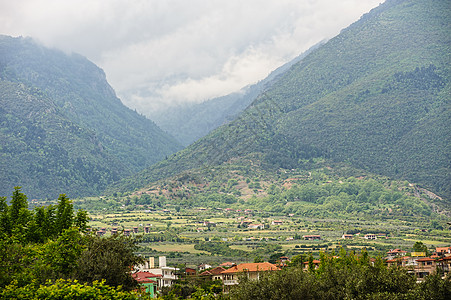 希腊的山村图片