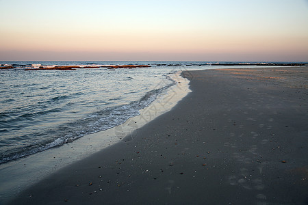 日落时沙滩 以色列凯撒图片