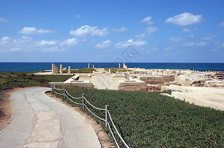 以色列 古代城市古董港口考古学圣经渡槽文化大理石海滩废墟旅行图片