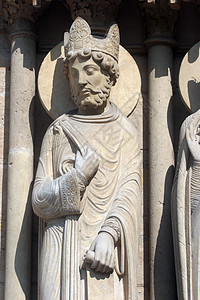 King 圣母教堂 巴黎 圣安妮入口喷口城市雕塑文化门户网站大教堂嵌合体石头国王灵魂图片