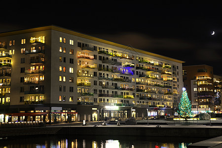 斯德哥尔摩银行绳索水平港口天际游艇客船海岸线建筑城市文化图片