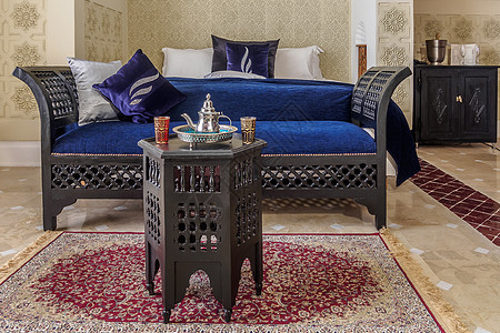 摩洛哥套间家具游击队桌子奢华长笛长椅沙发酒店房间玻璃图片