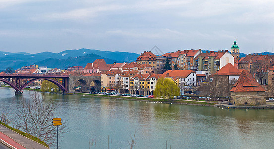 Maribor海滨和旧城风景图片