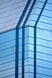 现代商业建筑城市蓝色市中心玻璃高楼房子公司窗户摩天大楼反射图片