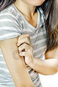 女性的刺痛湿疹症状燃烧疾病疟疾药品皮肤手指女士垃圾图片