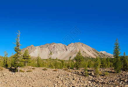 拉森山森林顶峰公园天空火山口阳光蓝色热液荒野吸引力图片