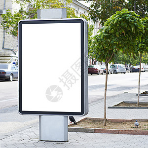 空白的广告牌控制板广告商业展示帆布营销宣传灯箱街道城市图片