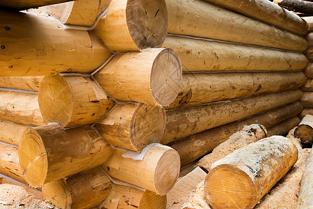 正在建造的国家木制房屋墙壁木材森林木头天空木板建筑学角落邮政木工住宅图片