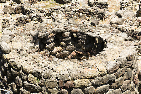 苏努拉西撒丁岛寺庙城堡堡垒建筑文化石头防御历史安全遗产图片