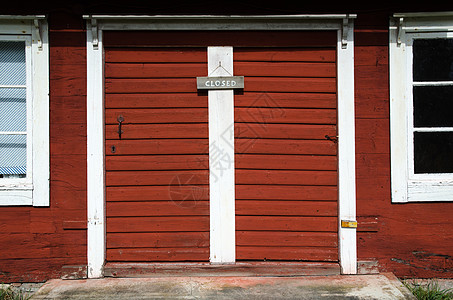 旧红门 有封闭标志图片