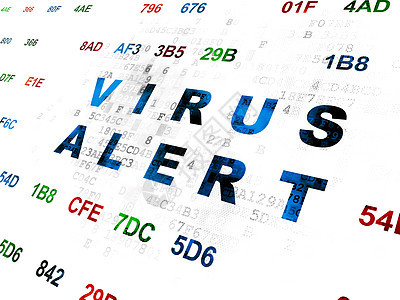 保护概念 数字背景病毒警报HIV攻击保卫数据网络展示政策蓝色安全技术犯罪图片