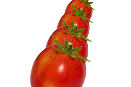 番茄西红柿食物小路红色蔬菜作品白色绿色背景图片