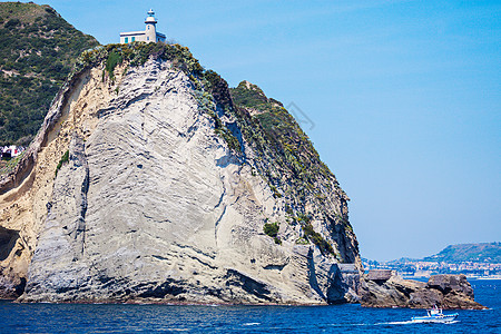 卡波米塞诺灯塔旅行地标建筑学城市岩石天际悬崖图片