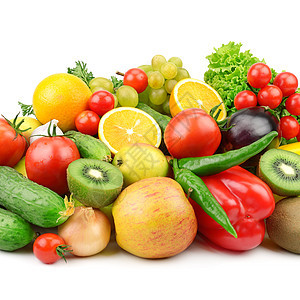 白种水果和蔬菜 白种植物照片果实饮食团体橙子园艺香菜食物茄子辣椒图片