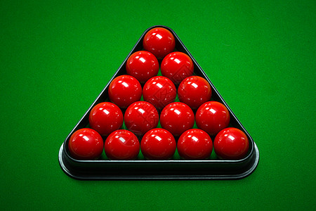 Snooker 球系列三角形反射台球白色线索娱乐蓝色黑色红色运动图片