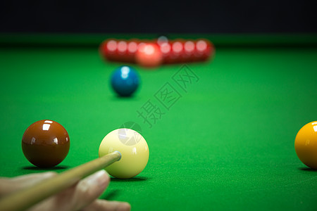 Snooker 球系列粉色休息乐趣竞赛棕色红色运动俱乐部线索团体图片
