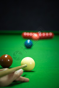 Snooker 球系列爱好水池桌子框架白色蓝色三角形绿色黄色粉色背景图片