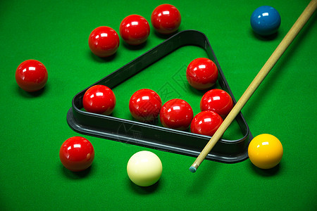 Snooker 球系列红色框架黑色反射乐趣休息蓝色棕色粉色白色图片