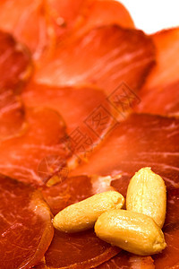 Iberian 猪肉肠腰部营养食物花生美食猪肉图片