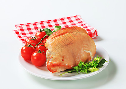 烤火鸡胸红色火鸡沙拉食物午餐餐巾鱼片白肉胸肉盘子图片